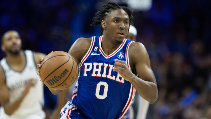 Philadelphia 76ers guard Tyrese Maxey.